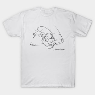 Sweet Dreams Beagle sleeping T-Shirt